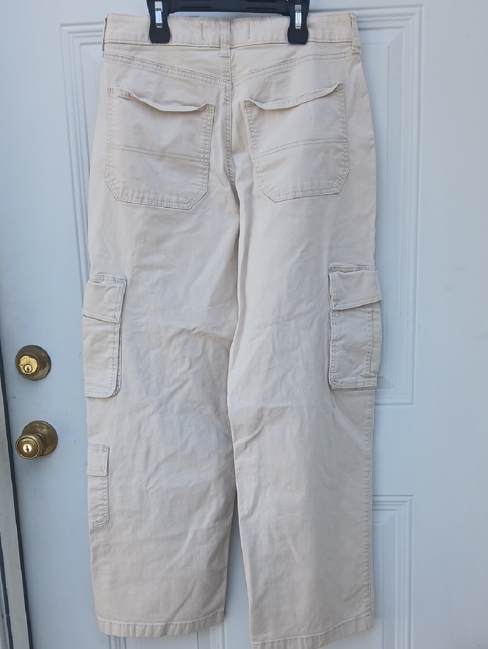 Hollister California Men's Light Beige Cargo Pants Ultra High-Rise Baggy - Picture 3 of 8